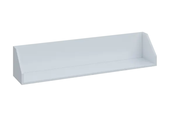 BPA - 120 police na zeď, 240x1200x240, bílá